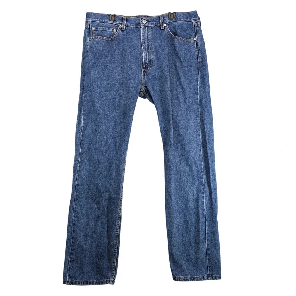Levi's 505 Straight Leg Jeans Mens‎ 38x34 Medium Wash Classic Denim Casual Retro